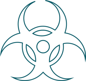 Hazard symbol to represent the risk of asbestos, and the demolition and asbestos removal service offered by BSH Remediation.